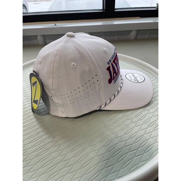 Zephyr Kansas Jayhawks Rope Baseball Cap One Size Snapback Perforated White NEW - Picture 5 of 7